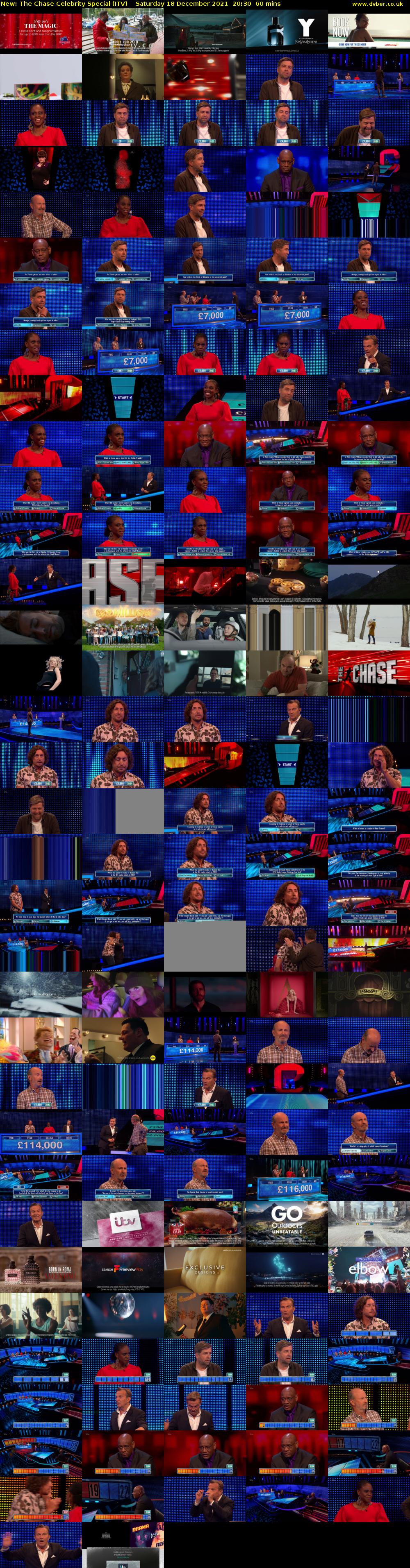 The Chase Celebrity Special (ITV) Saturday 18 December 2021 20:30 - 21:30