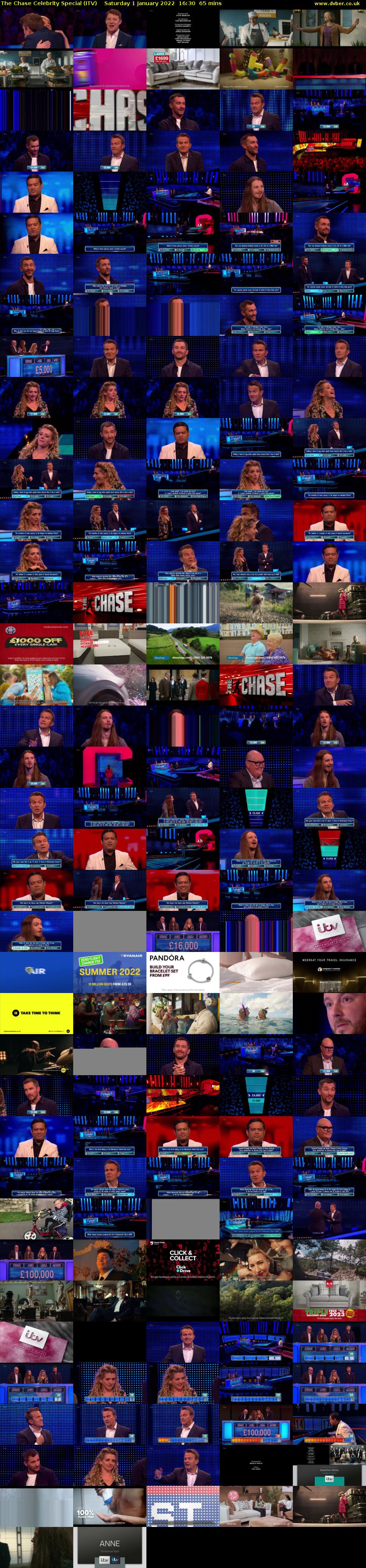 The Chase Celebrity Special (ITV) Saturday 1 January 2022 16:30 - 17:35