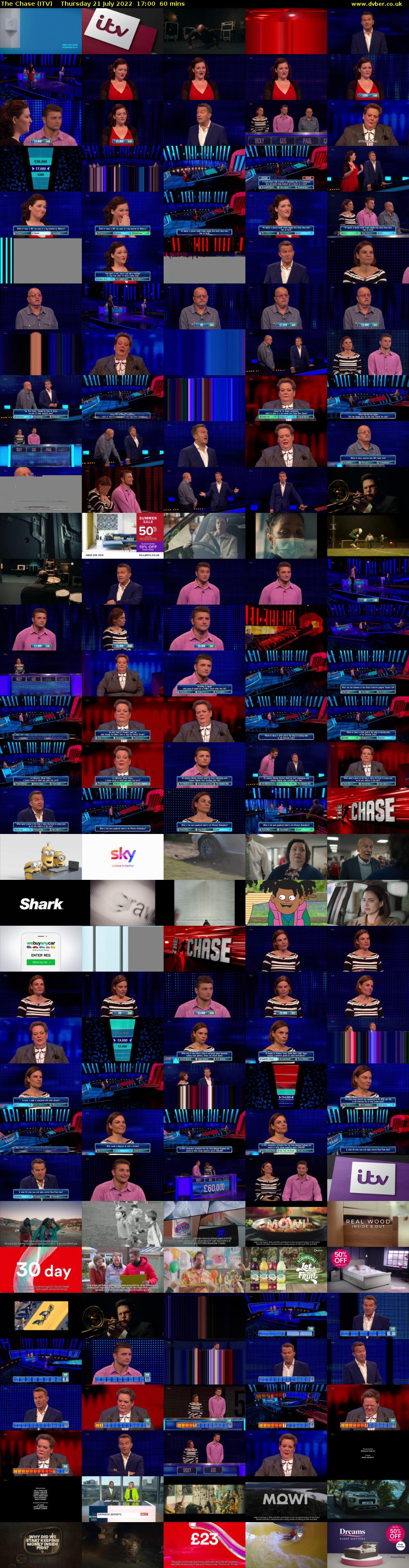 The Chase (ITV) Thursday 21 July 2022 17:00 - 18:00