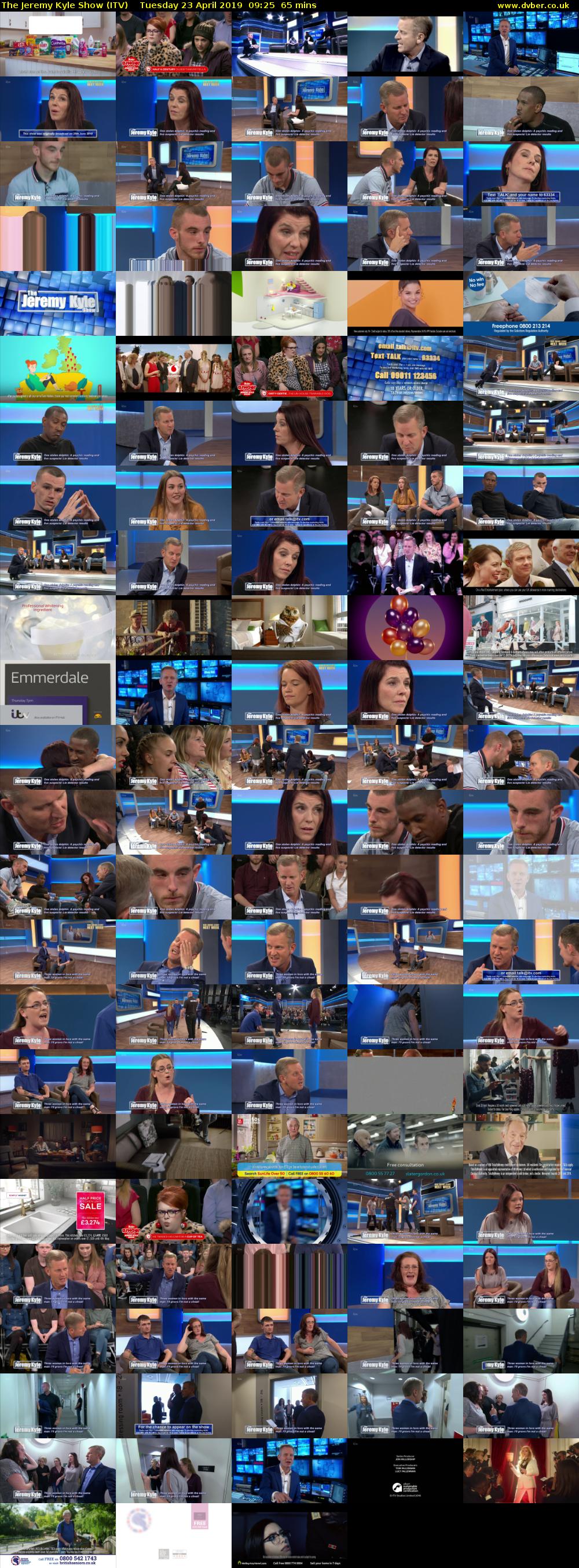 The Jeremy Kyle Show (ITV) Tuesday 23 April 2019 09:25 - 10:30