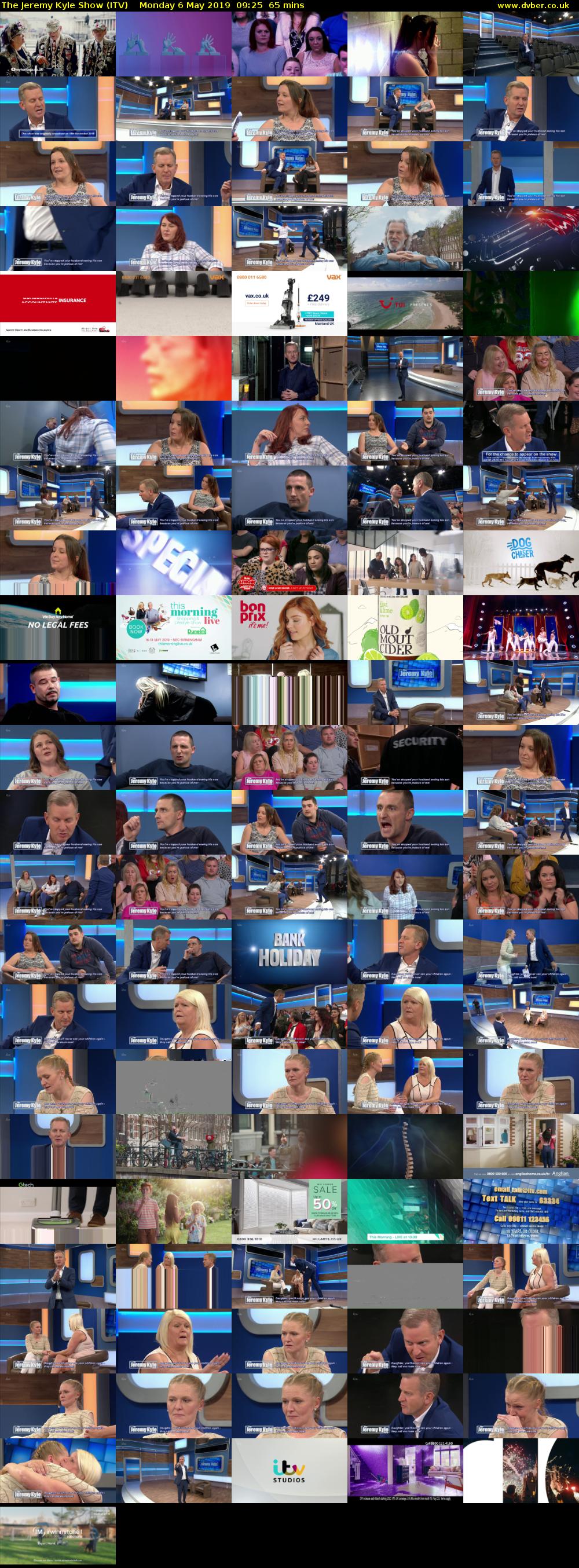 The Jeremy Kyle Show (ITV) Monday 6 May 2019 09:25 - 10:30