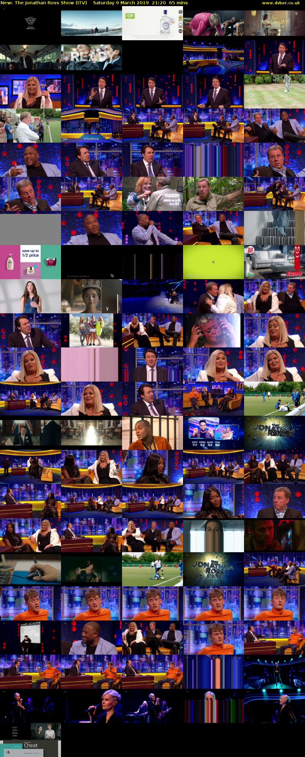 The Jonathan Ross Show (ITV) Saturday 9 March 2019 21:20 - 22:25