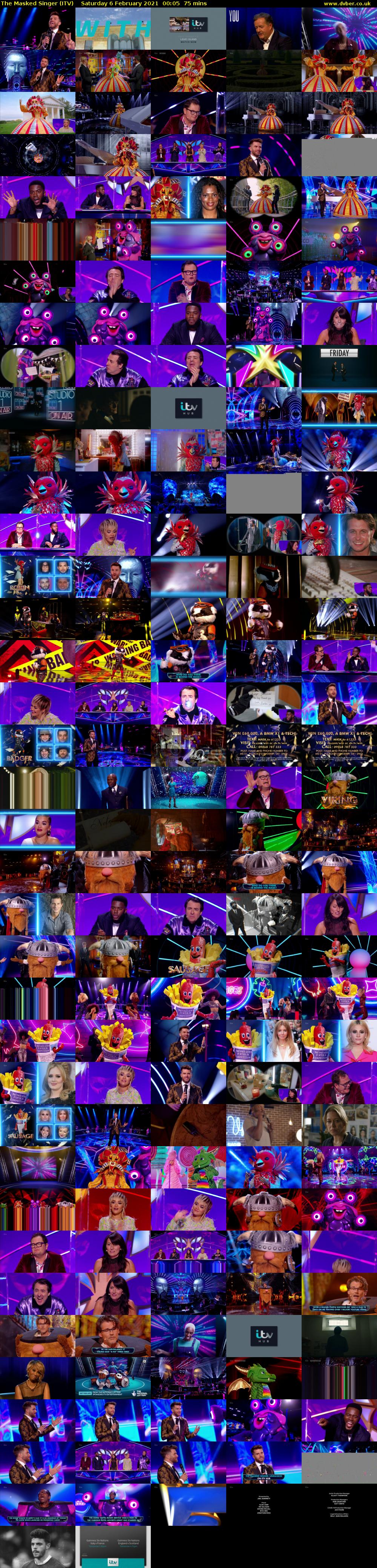 The Masked Singer (ITV) Saturday 6 February 2021 00:05 - 01:20