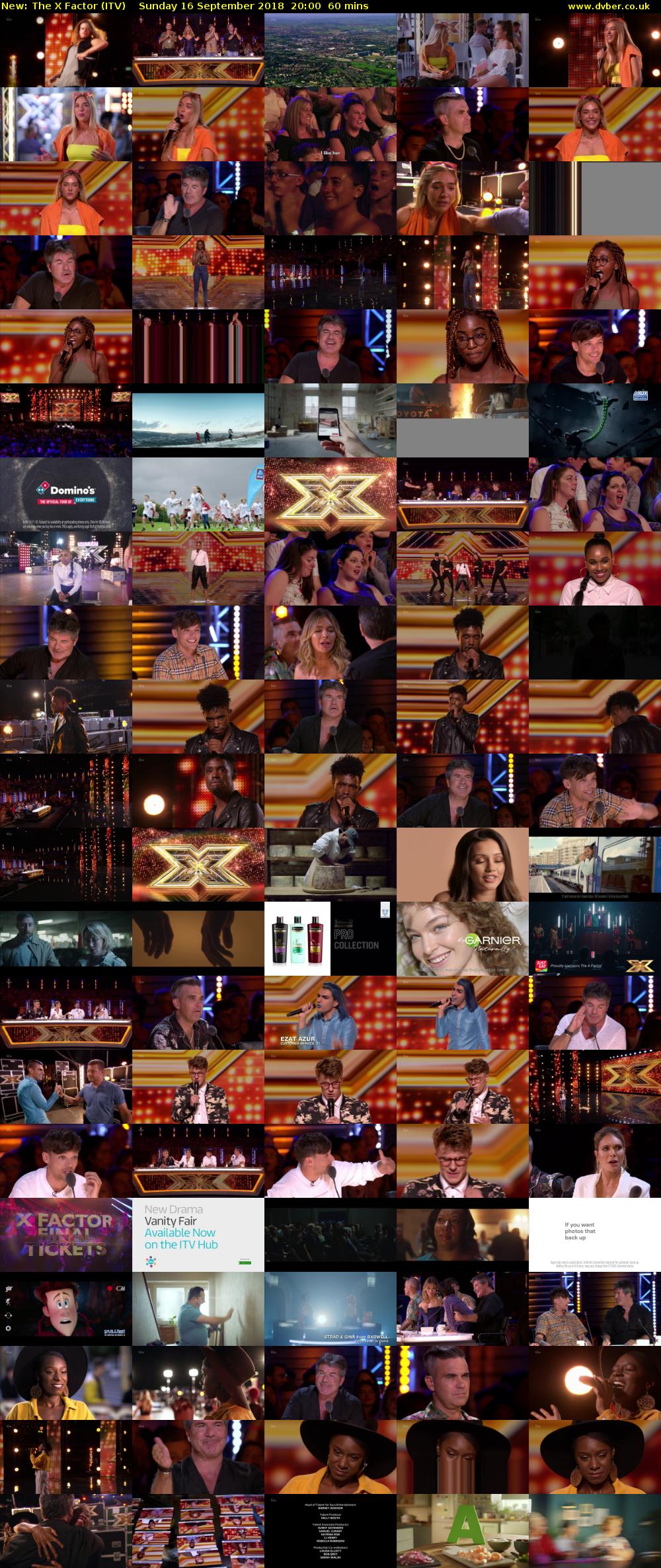 The X Factor (ITV) Sunday 16 September 2018 20:00 - 21:00
