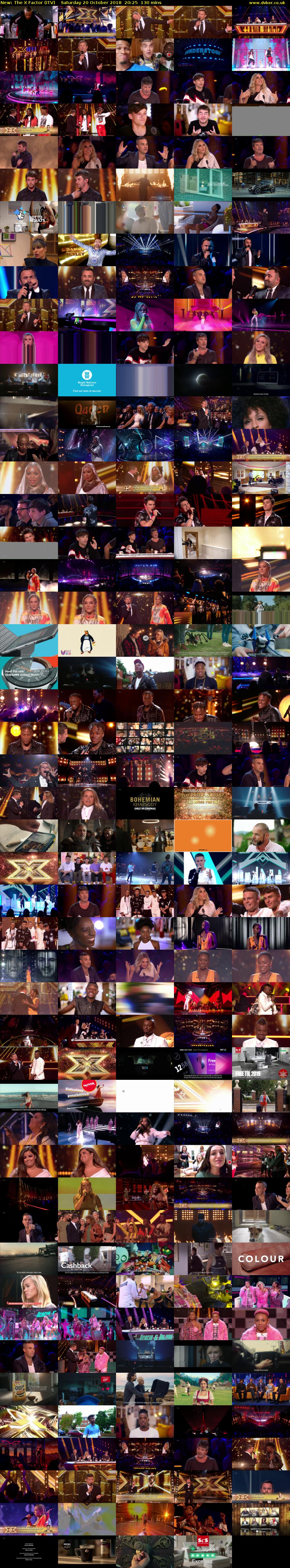 The X Factor (ITV) Saturday 20 October 2018 20:25 - 22:35