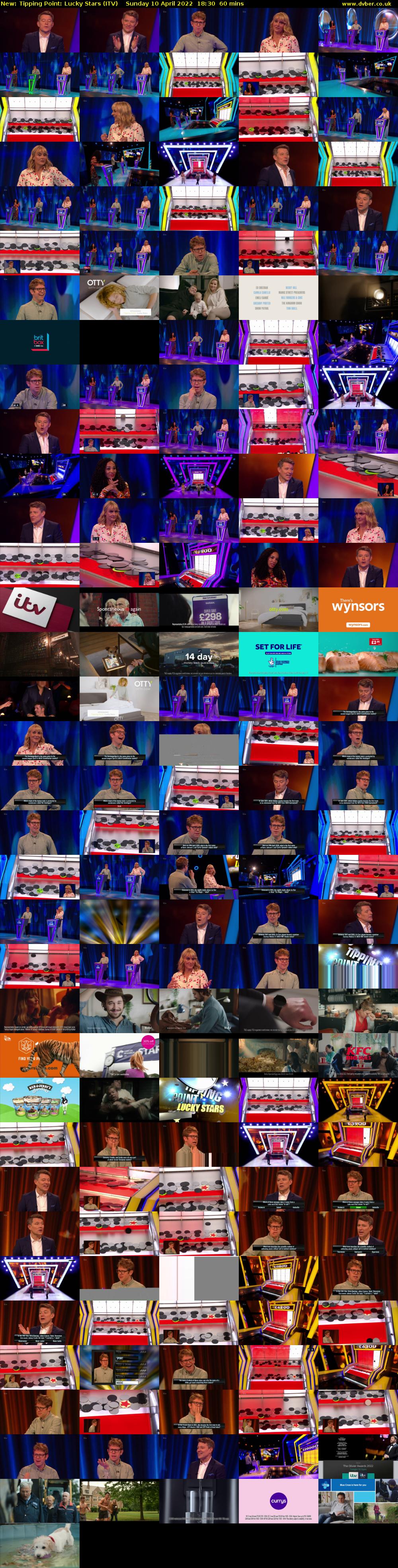 Tipping Point: Lucky Stars (ITV) Sunday 10 April 2022 18:30 - 19:30