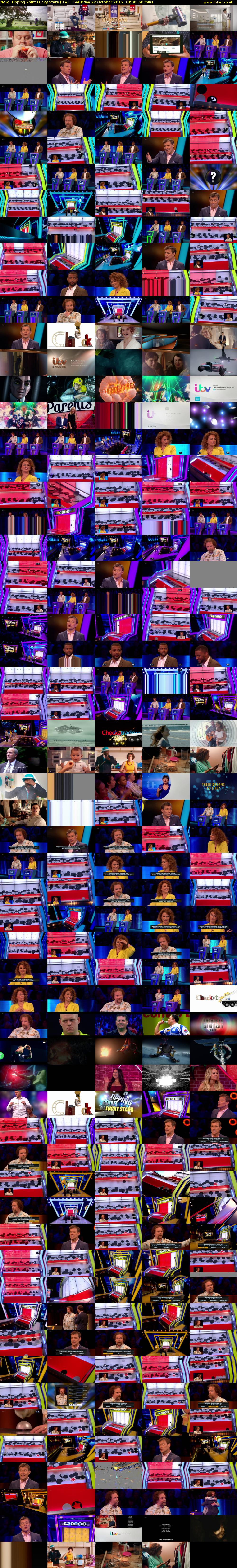 Tipping Point Lucky Stars (ITV) Saturday 22 October 2016 18:00 - 19:00