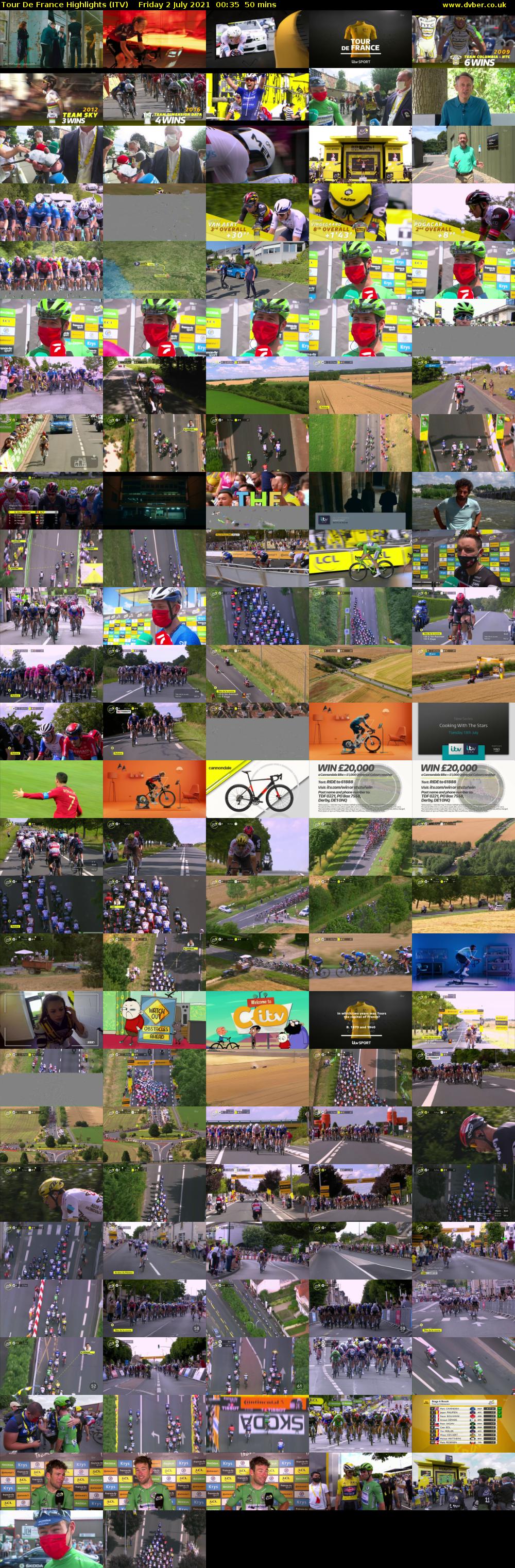 Tour De France Highlights (ITV) Friday 2 July 2021 00:35 - 01:25