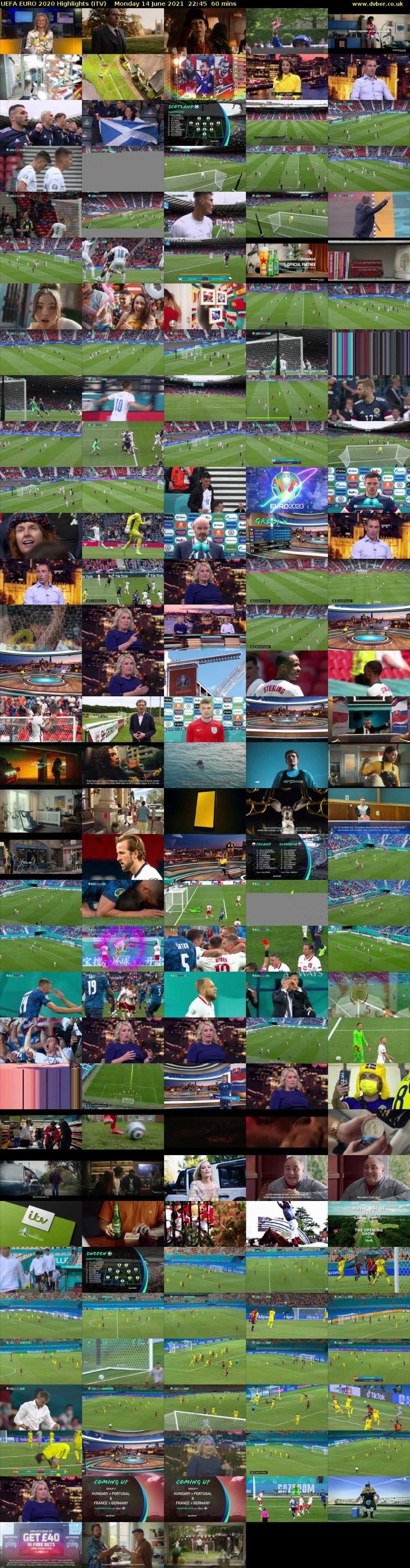 UEFA EURO 2020 Highlights (ITV) Monday 14 June 2021 22:45 - 23:45