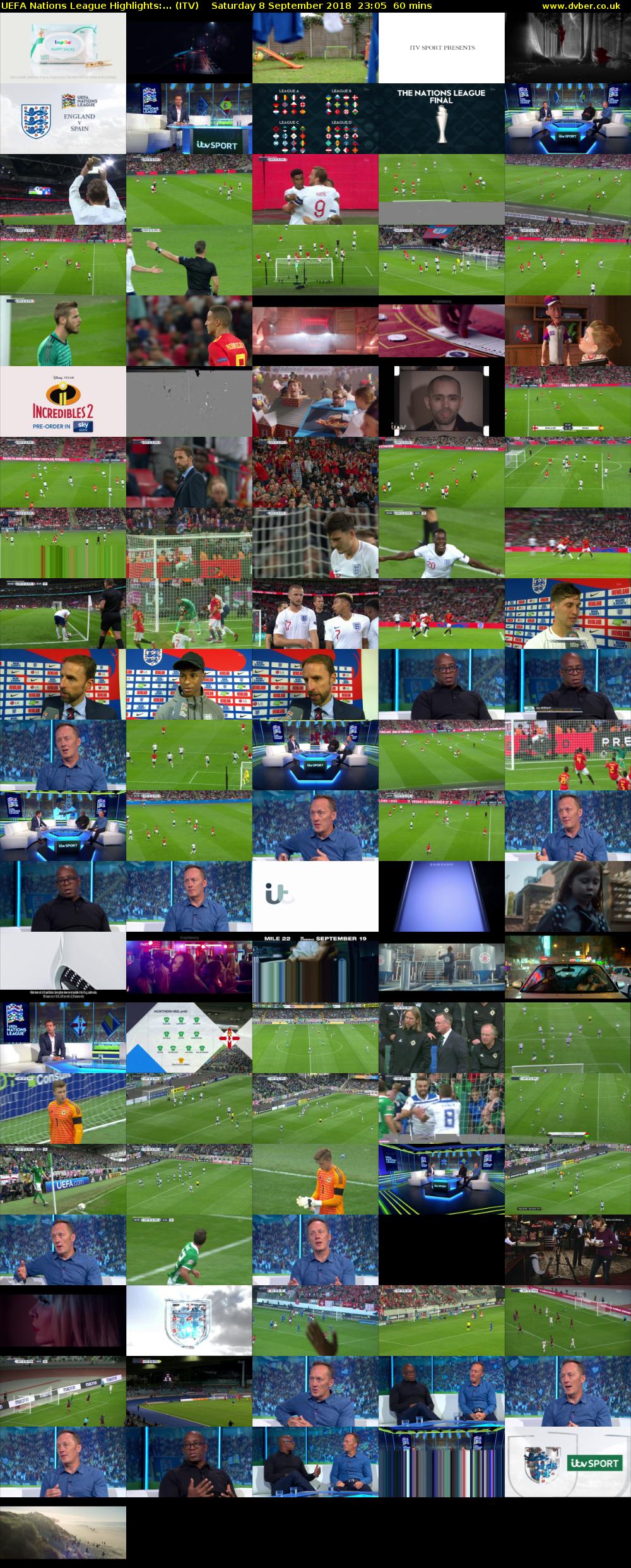 UEFA Nations League Highlights:... (ITV) Saturday 8 September 2018 23:05 - 00:05