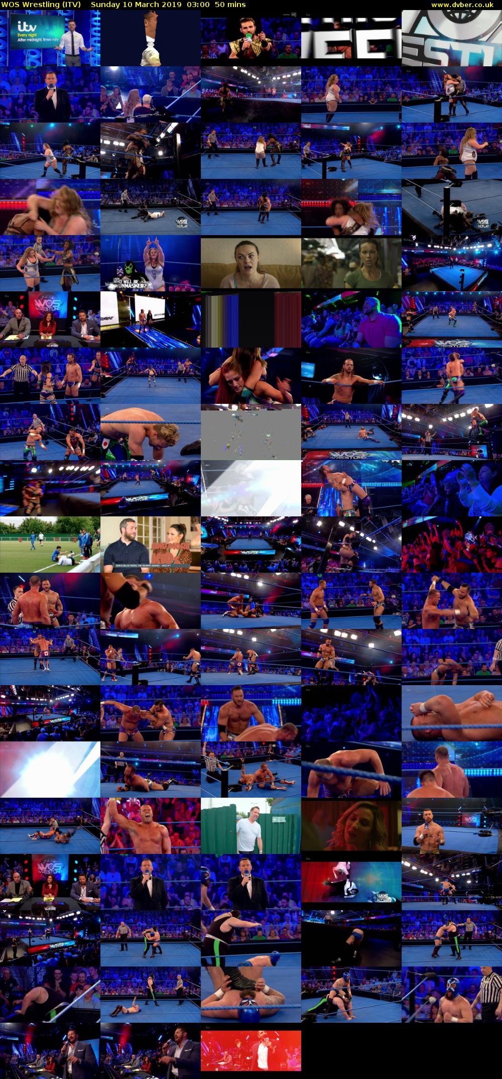 WOS Wrestling (ITV) Sunday 10 March 2019 03:00 - 03:50
