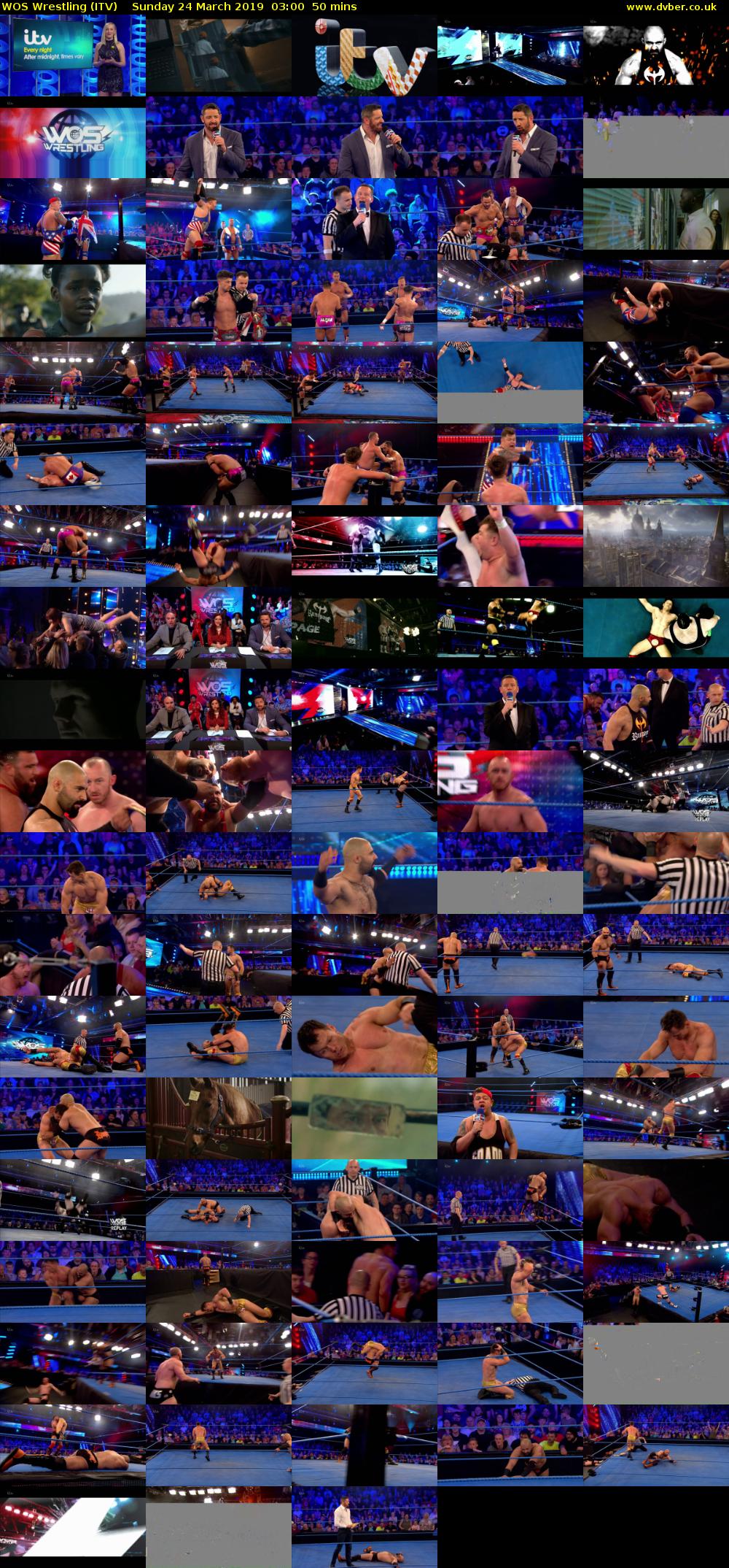WOS Wrestling (ITV) Sunday 24 March 2019 03:00 - 03:50