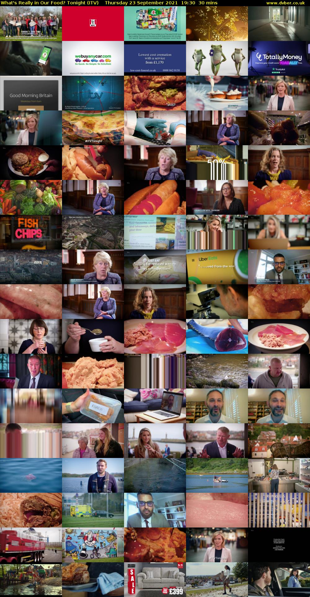 What's Really in Our Food? Tonight (ITV) Thursday 23 September 2021 19:30 - 20:00