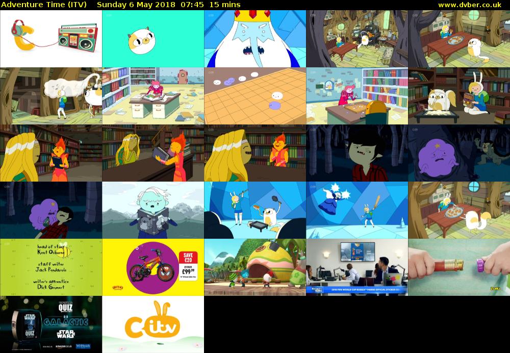 Adventure Time (ITV) Sunday 6 May 2018 07:45 - 08:00