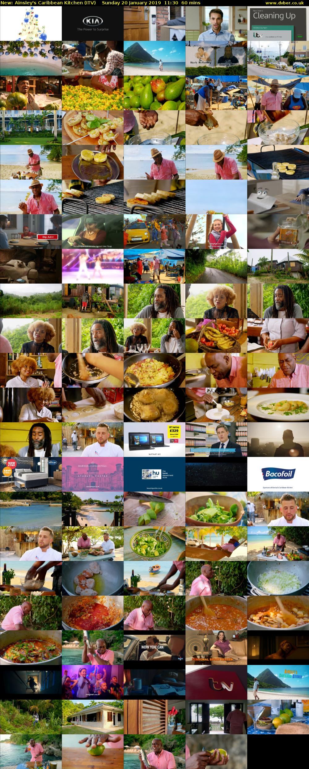 Ainsley's Caribbean Kitchen (ITV) Sunday 20 January 2019 11:30 - 12:30