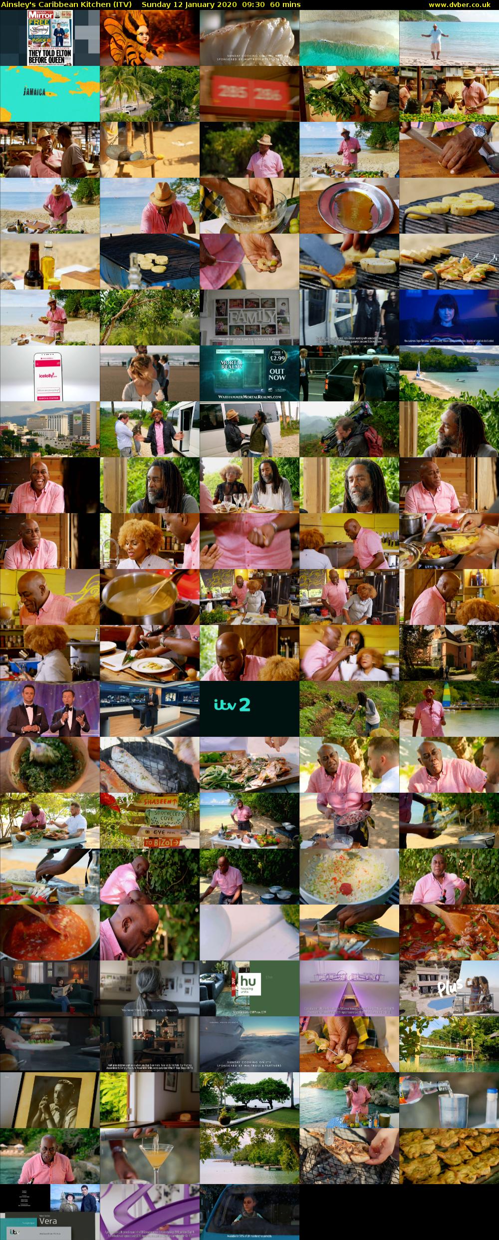 Ainsley's Caribbean Kitchen (ITV) Sunday 12 January 2020 09:30 - 10:30