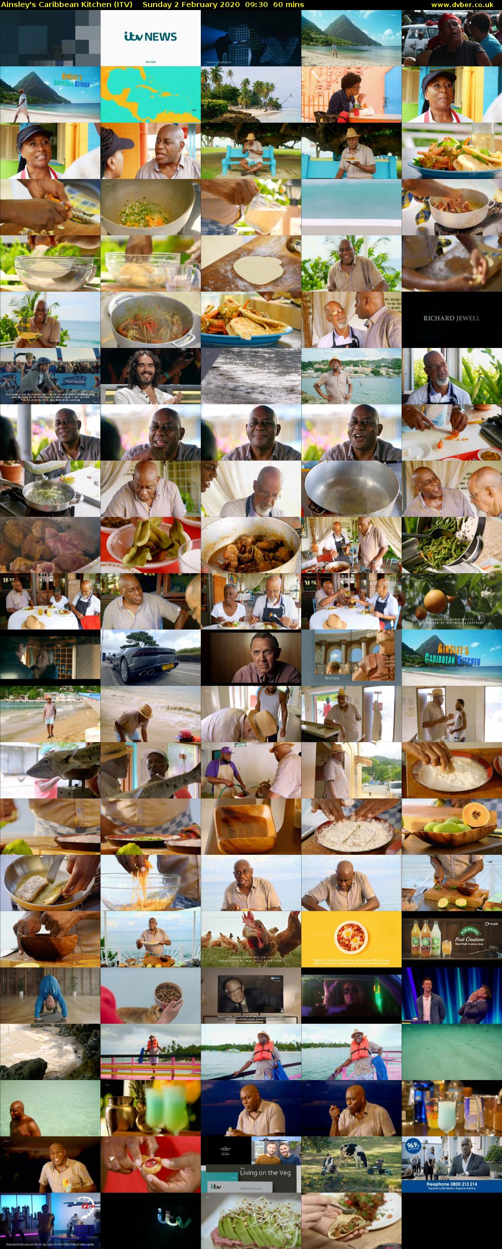 Ainsley's Caribbean Kitchen (ITV) Sunday 2 February 2020 09:30 - 10:30
