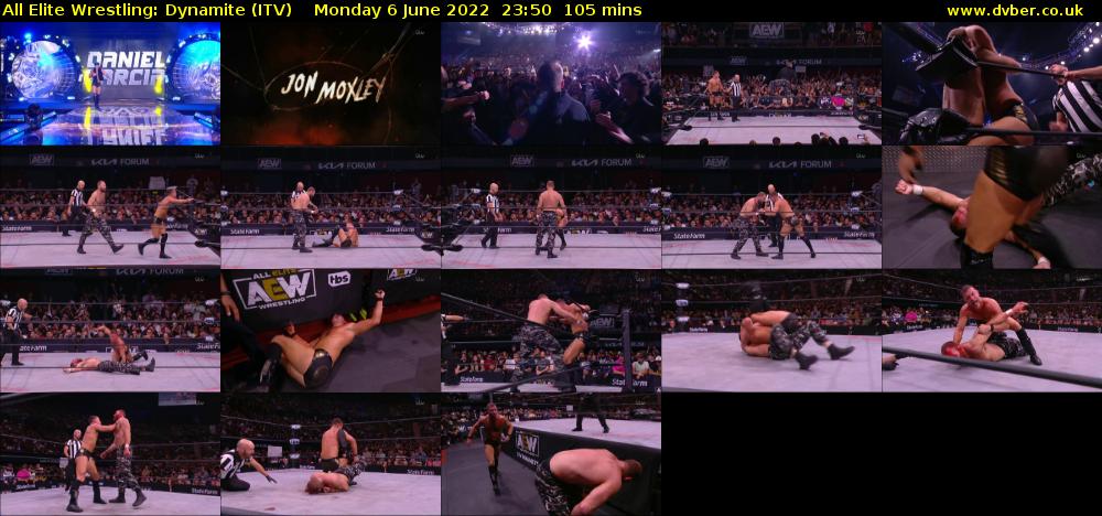 All Elite Wrestling: Dynamite (ITV) Monday 6 June 2022 23:50 - 01:35