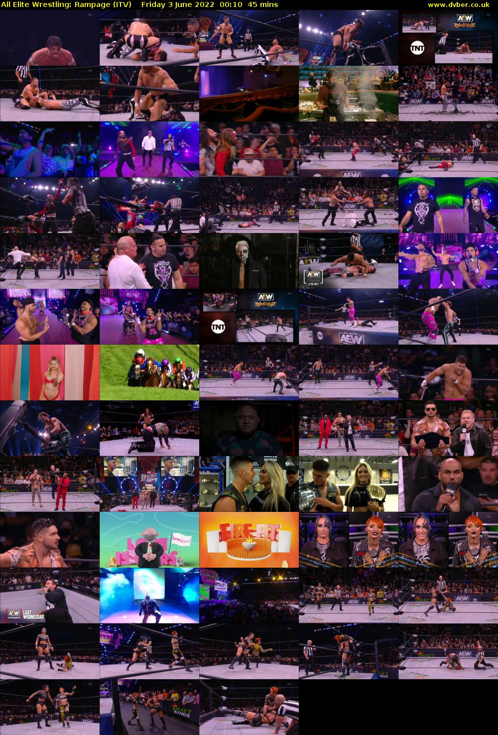 All Elite Wrestling: Rampage (ITV) Friday 3 June 2022 00:10 - 00:55