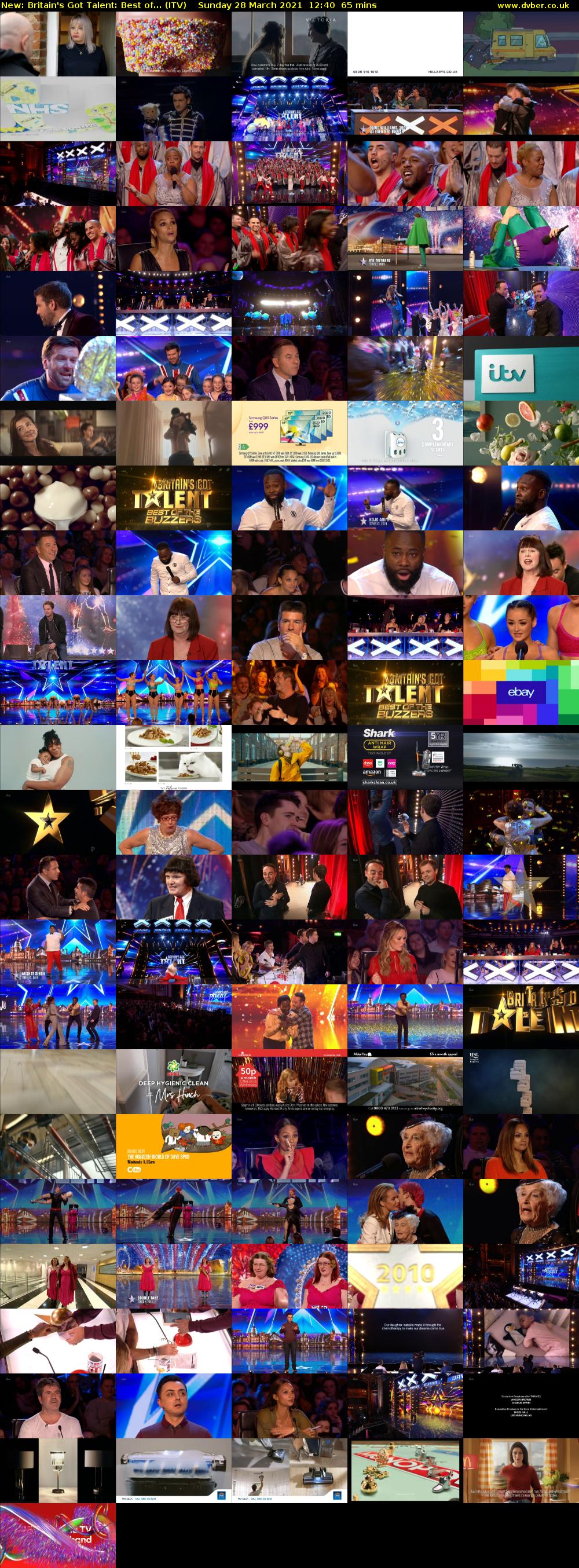 Britain's Got Talent: Best of... (ITV) Sunday 28 March 2021 12:40 - 13:45