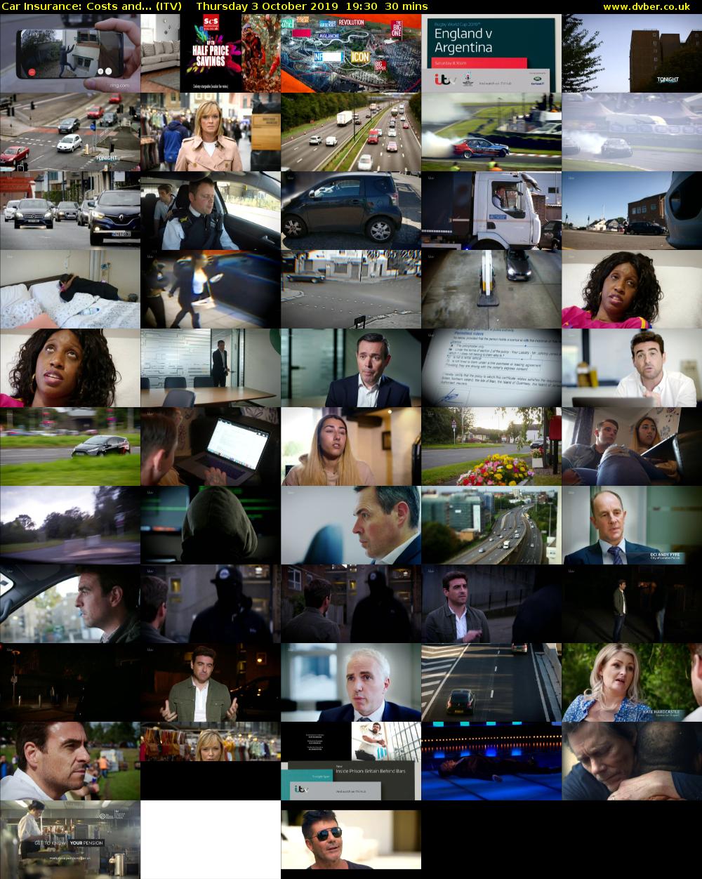 Car Insurance: Costs and... (ITV) Thursday 3 October 2019 19:30 - 20:00