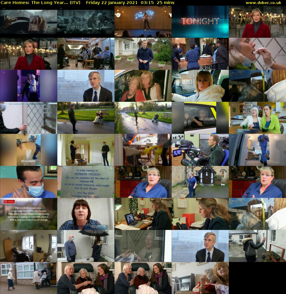 Care Homes: The Long Year... (ITV) Friday 22 January 2021 03:15 - 03:40