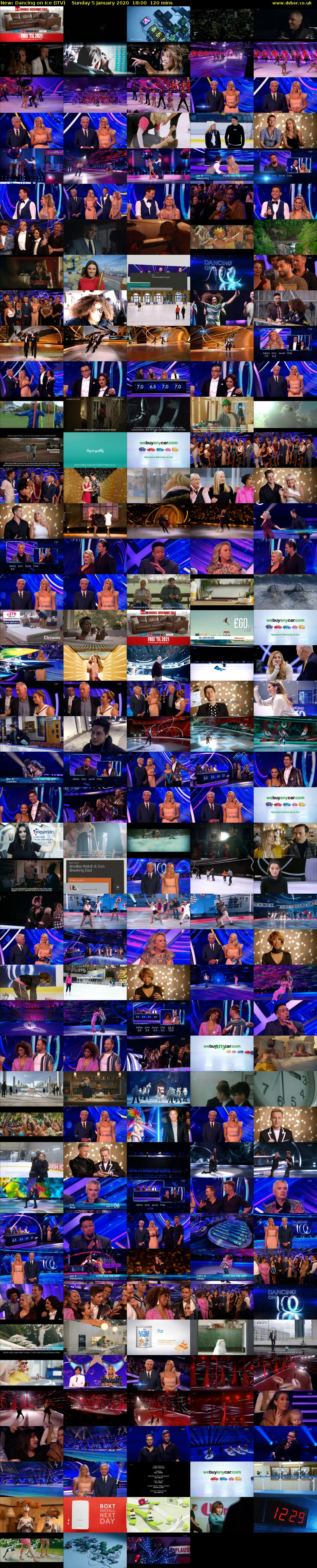 Dancing on Ice (ITV) Sunday 5 January 2020 18:00 - 20:00