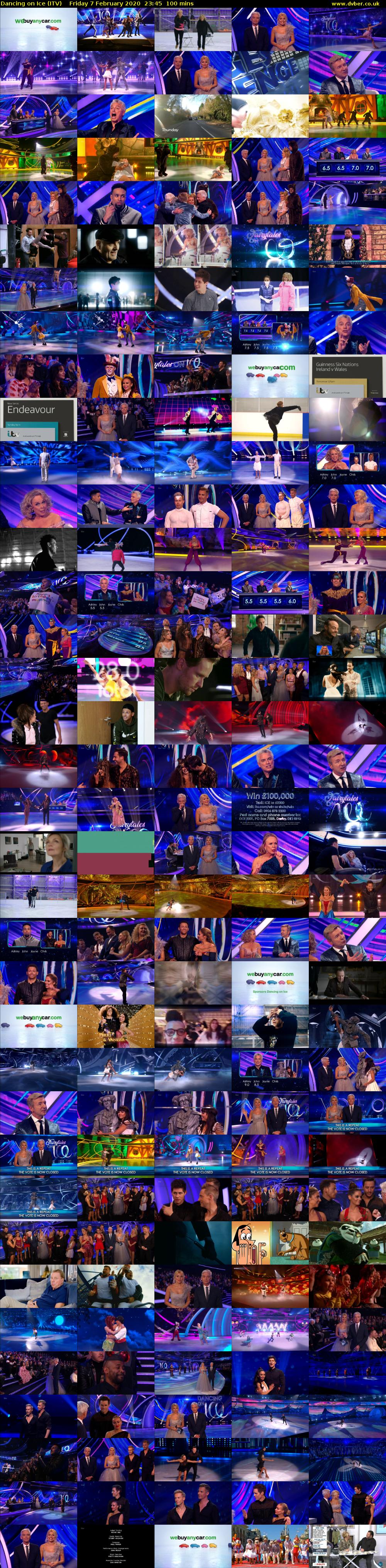 Dancing on Ice (ITV) Friday 7 February 2020 23:45 - 01:25