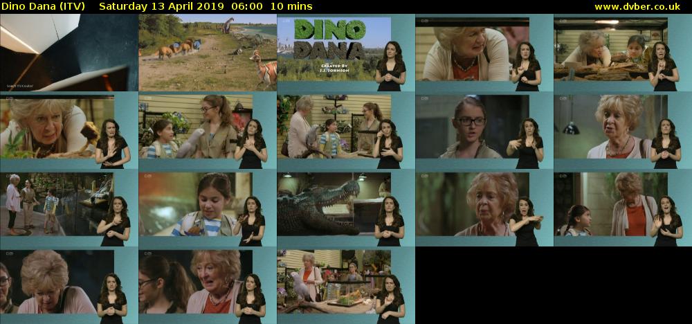 Dino Dana (ITV) Saturday 13 April 2019 06:00 - 06:10