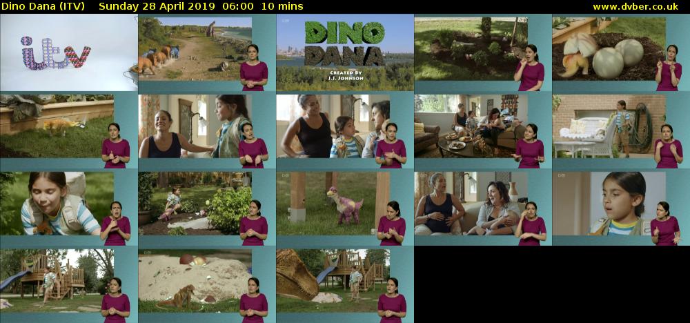 Dino Dana (ITV) Sunday 28 April 2019 06:00 - 06:10