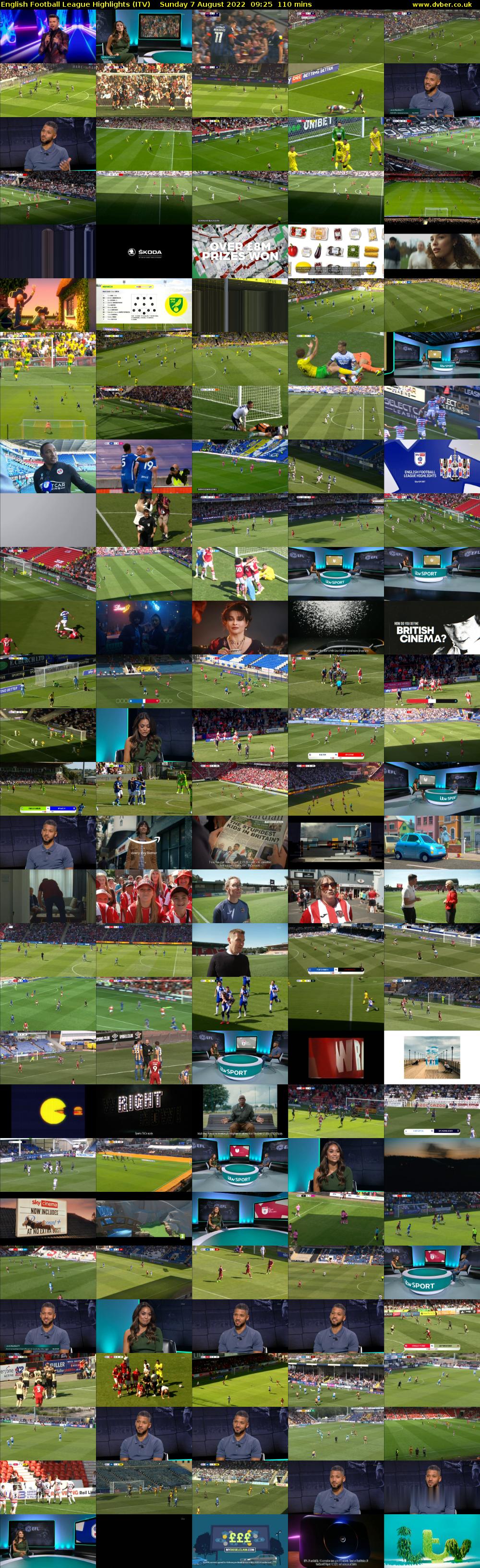 English Football League Highlights (ITV) Sunday 7 August 2022 09:25 - 11:15
