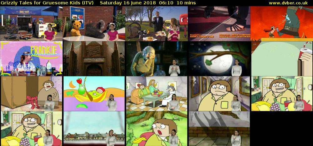 Grizzly Tales for Gruesome Kids (ITV) Saturday 16 June 2018 06:10 - 06:20