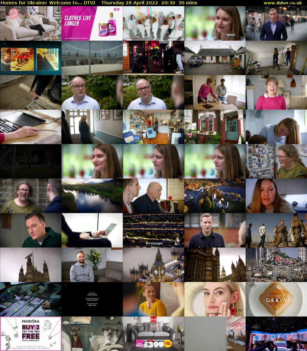 Homes for Ukraine: Welcome to... (ITV) Thursday 28 April 2022 20:30 - 21:00
