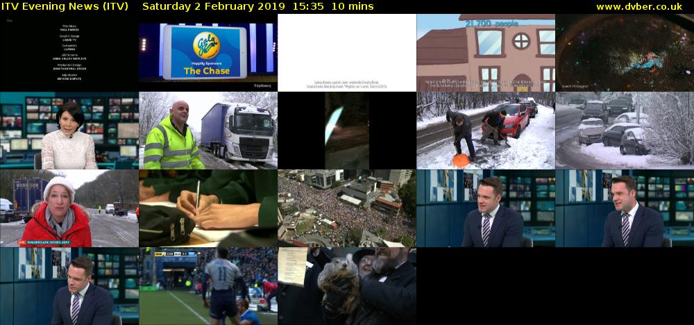 ITV Evening News (ITV) Saturday 2 February 2019 15:35 - 15:45