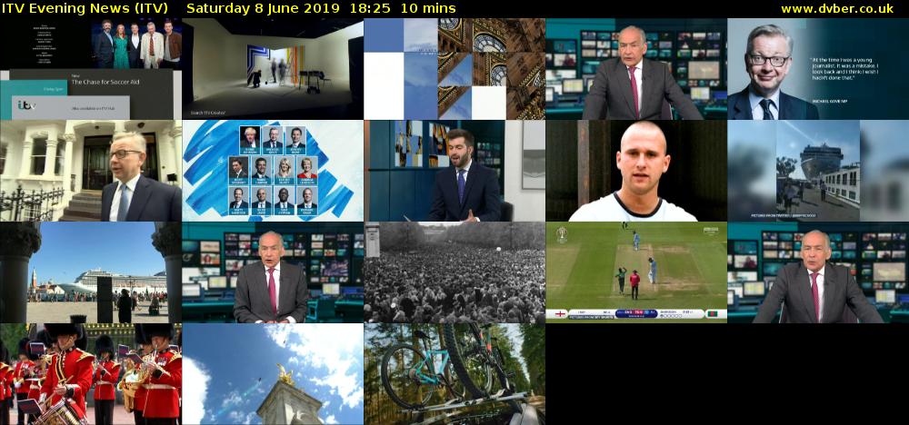 ITV Evening News (ITV) Saturday 8 June 2019 18:25 - 18:35