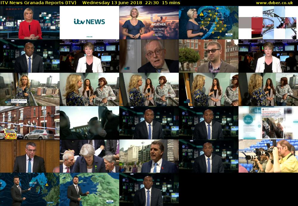 ITV News Granada Reports (ITV) Wednesday 13 June 2018 22:30 - 22:45