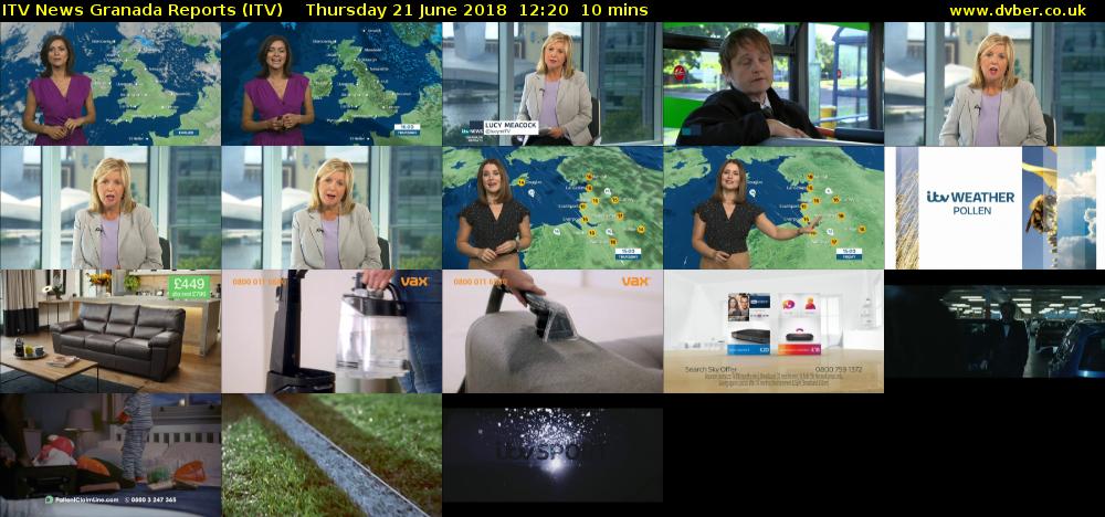 ITV News Granada Reports (ITV) Thursday 21 June 2018 12:20 - 12:30