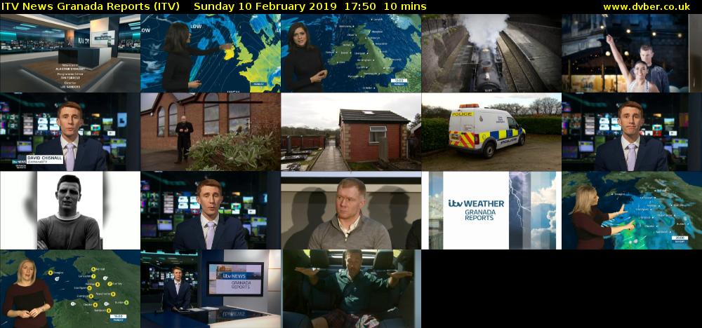 ITV News Granada Reports (ITV) Sunday 10 February 2019 17:50 - 18:00