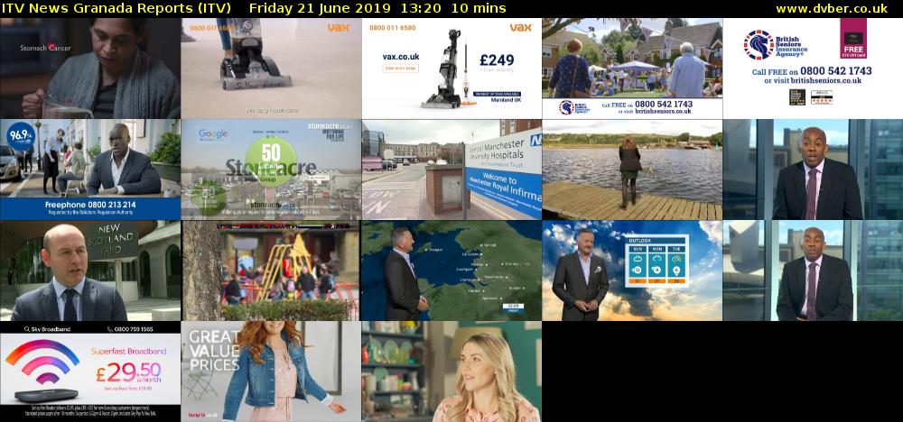 ITV News Granada Reports (ITV) Friday 21 June 2019 13:20 - 13:30