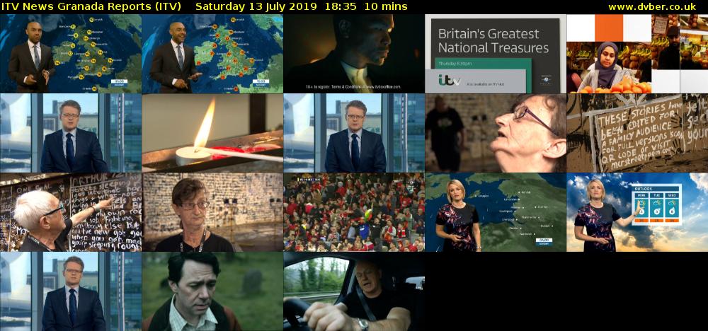 ITV News Granada Reports (ITV) Saturday 13 July 2019 18:35 - 18:45