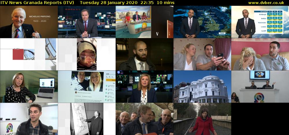 ITV News Granada Reports (ITV) Tuesday 28 January 2020 22:35 - 22:45