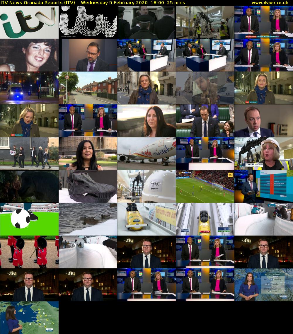 ITV News Granada Reports (ITV) Wednesday 5 February 2020 18:00 - 18:25