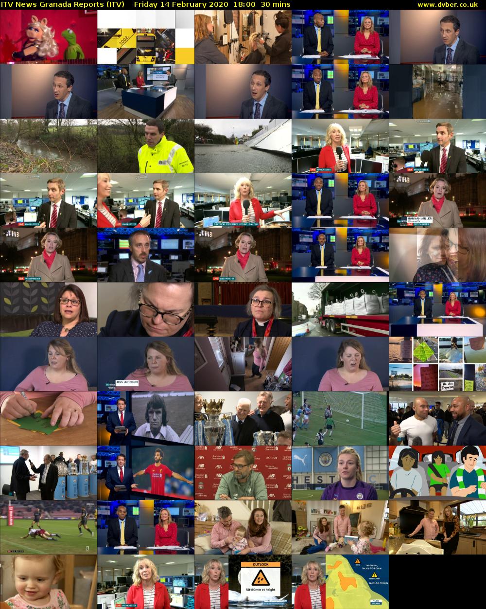 ITV News Granada Reports (ITV) Friday 14 February 2020 18:00 - 18:30