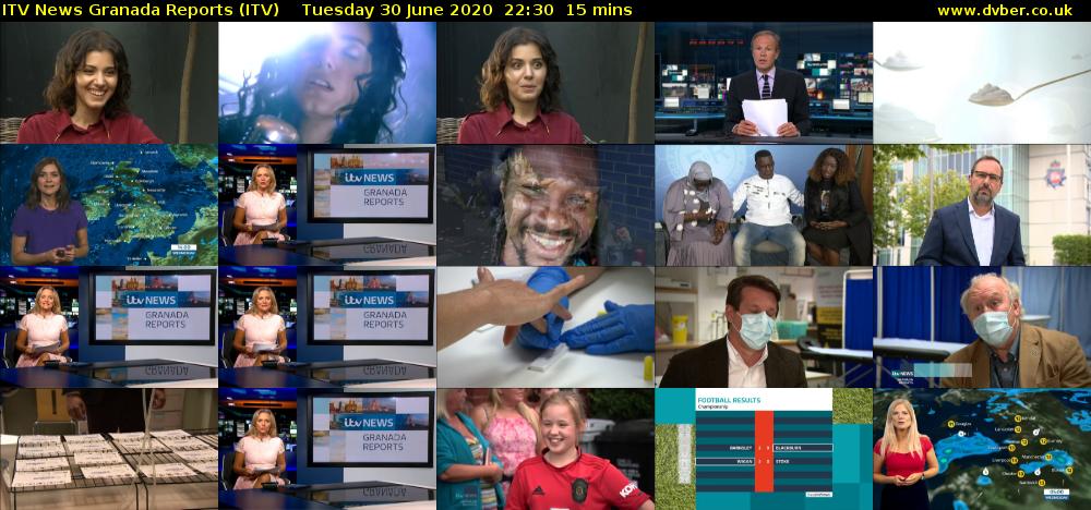 ITV News Granada Reports (ITV) Tuesday 30 June 2020 22:30 - 22:45
