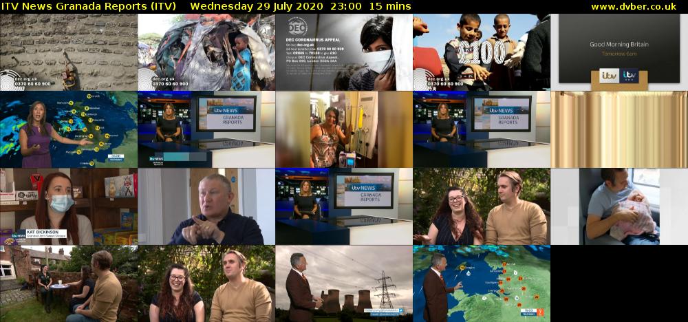 ITV News Granada Reports (ITV) Wednesday 29 July 2020 23:00 - 23:15