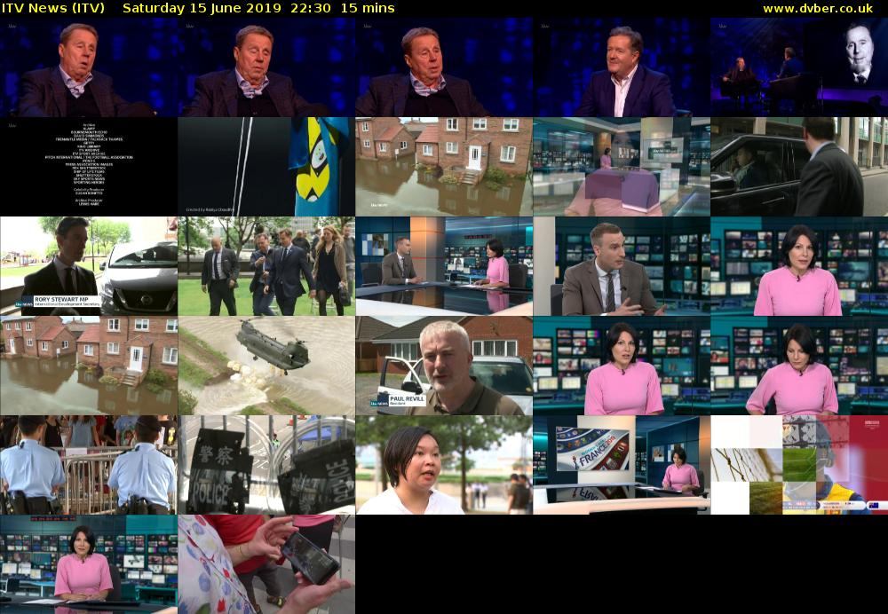 ITV News (ITV) Saturday 15 June 2019 22:30 - 22:45