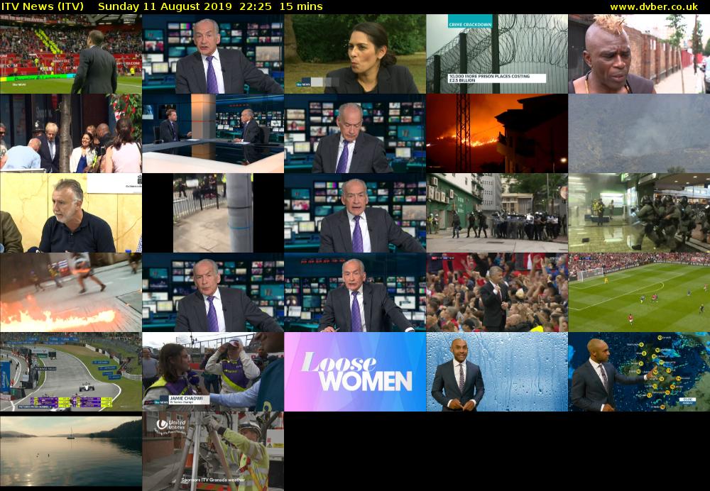 ITV News (ITV) Sunday 11 August 2019 22:25 - 22:40