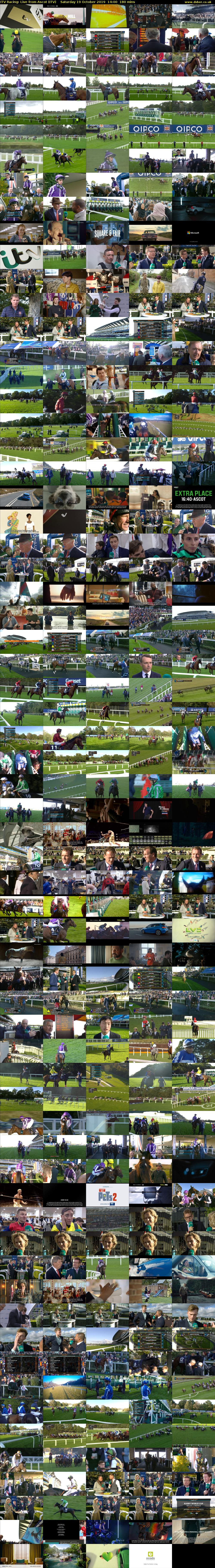 ITV Racing: Live from Ascot (ITV) Saturday 19 October 2019 14:00 - 17:00