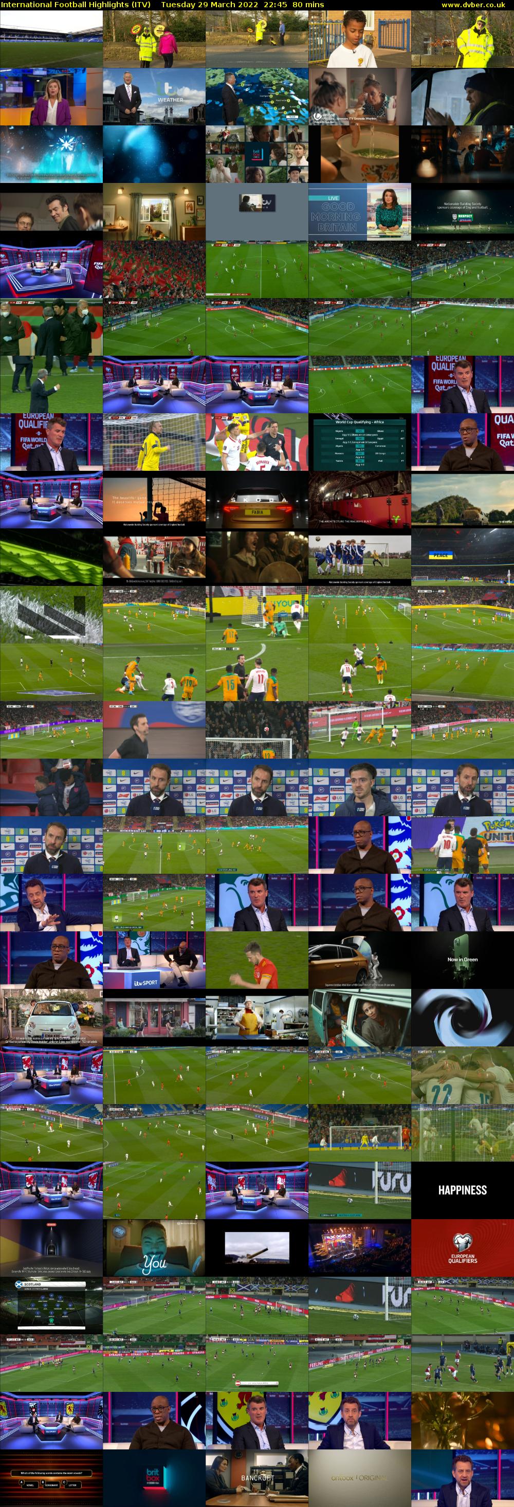 International Football Highlights (ITV) Tuesday 29 March 2022 22:45 - 00:05