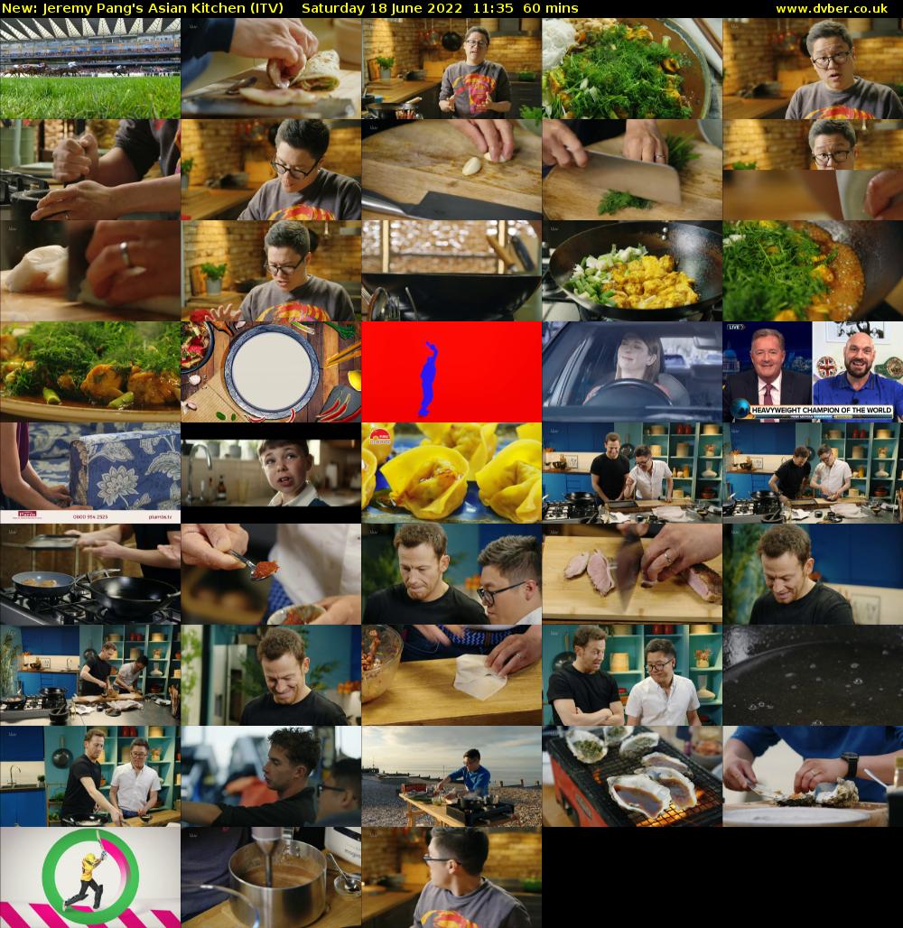 Jeremy Pang's Asian Kitchen (ITV) Saturday 18 June 2022 11:35 - 12:35